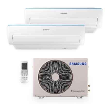 Samsung Multisplit 5 kW + 2 x 3,5 kW New Triangle s montážou