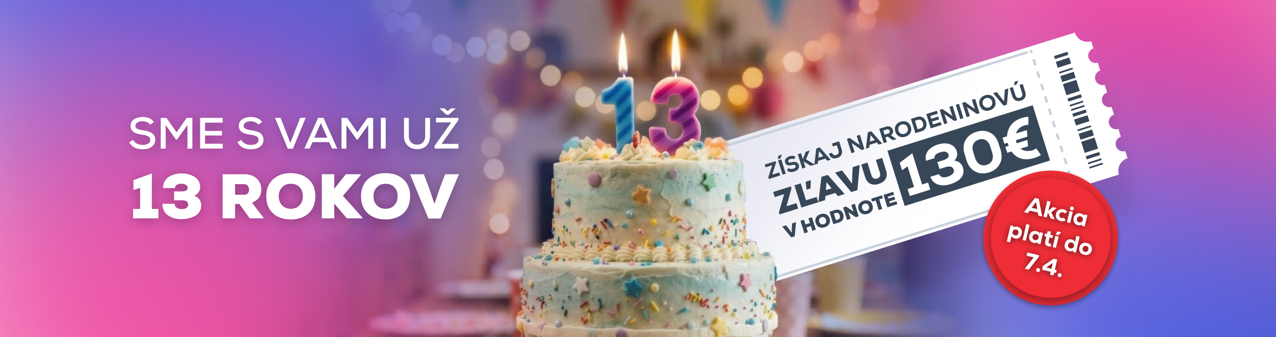 13. narodeniny kupón